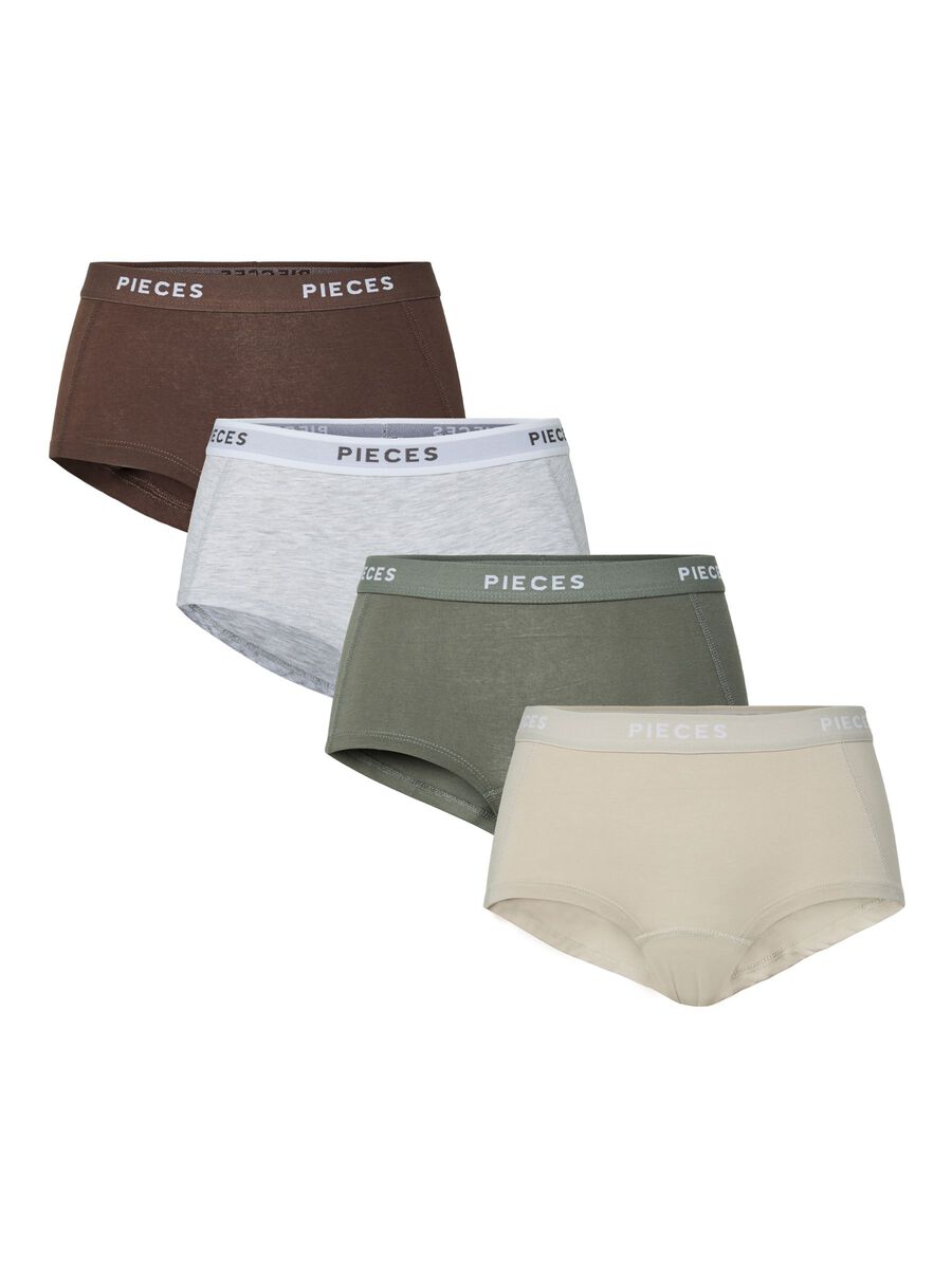 Product carousel image - PCLOGO LADY BOXER SHORTS, Silver Lining | 1