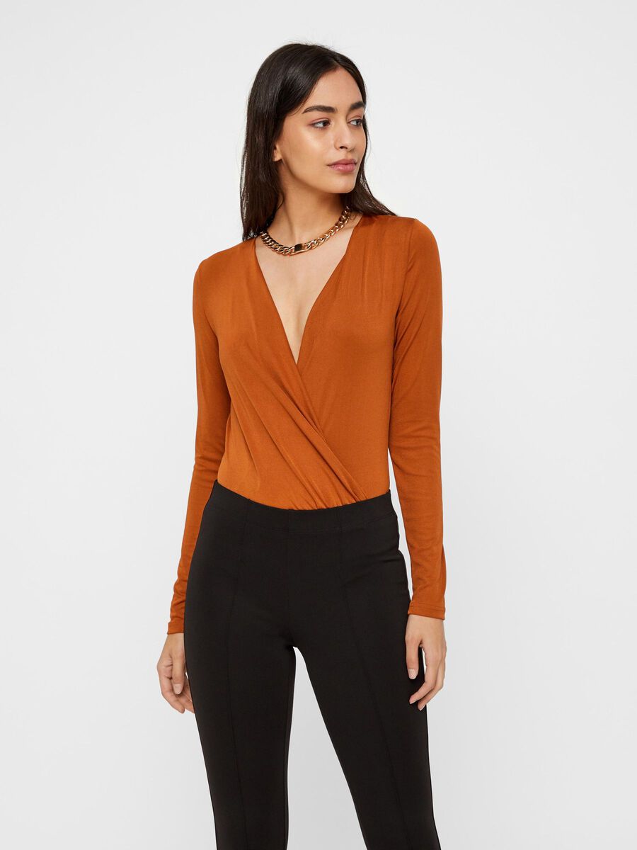 Carousel image - SL&Aring;-OM BODYSTOCKING, Mocha Bisque | 1