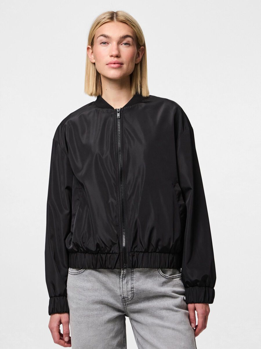 Pieces PCVIOLA VESTE BOMBER, Black, highres - 17154785_Black_003.jpg