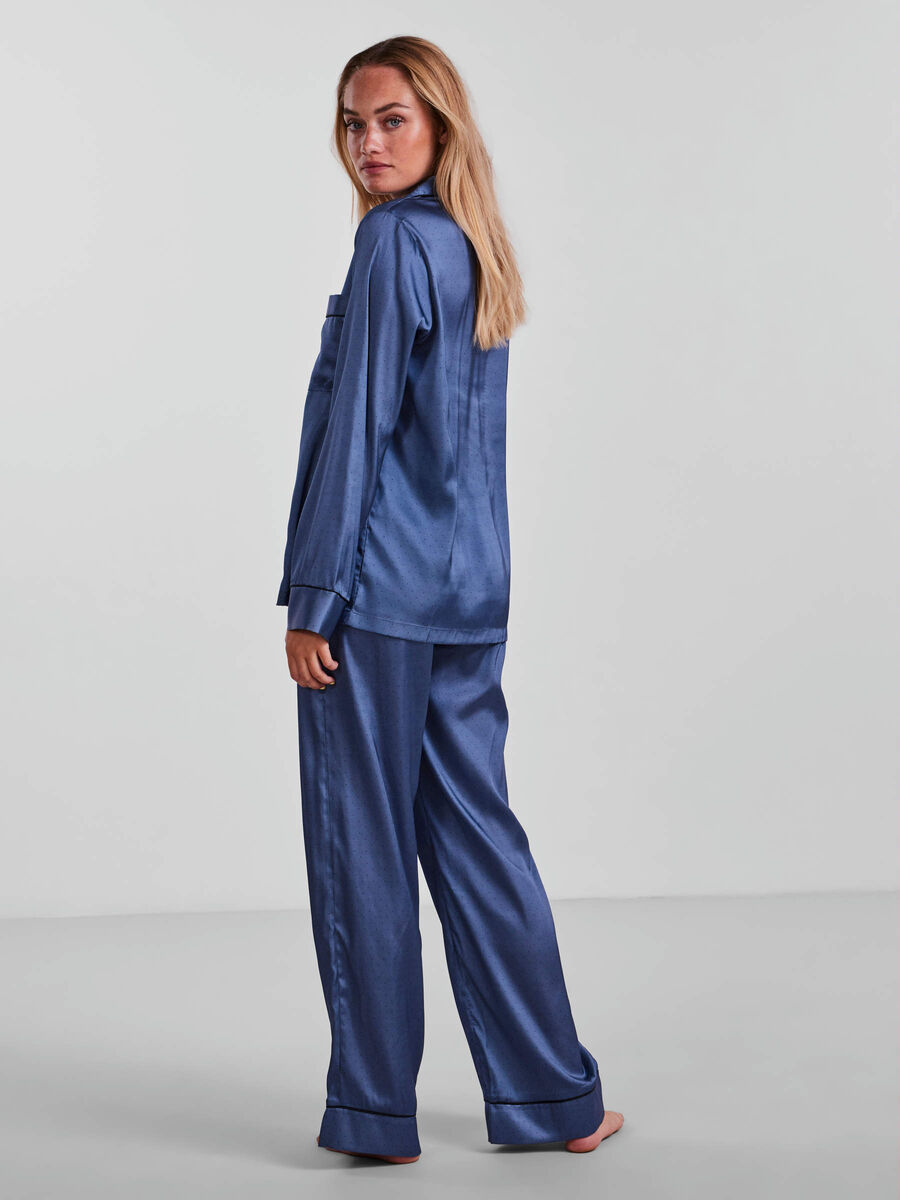 Pieces PYJAMASETTI, Gray Blue, highres - 17129535_GrayBlue_976032_004.jpg