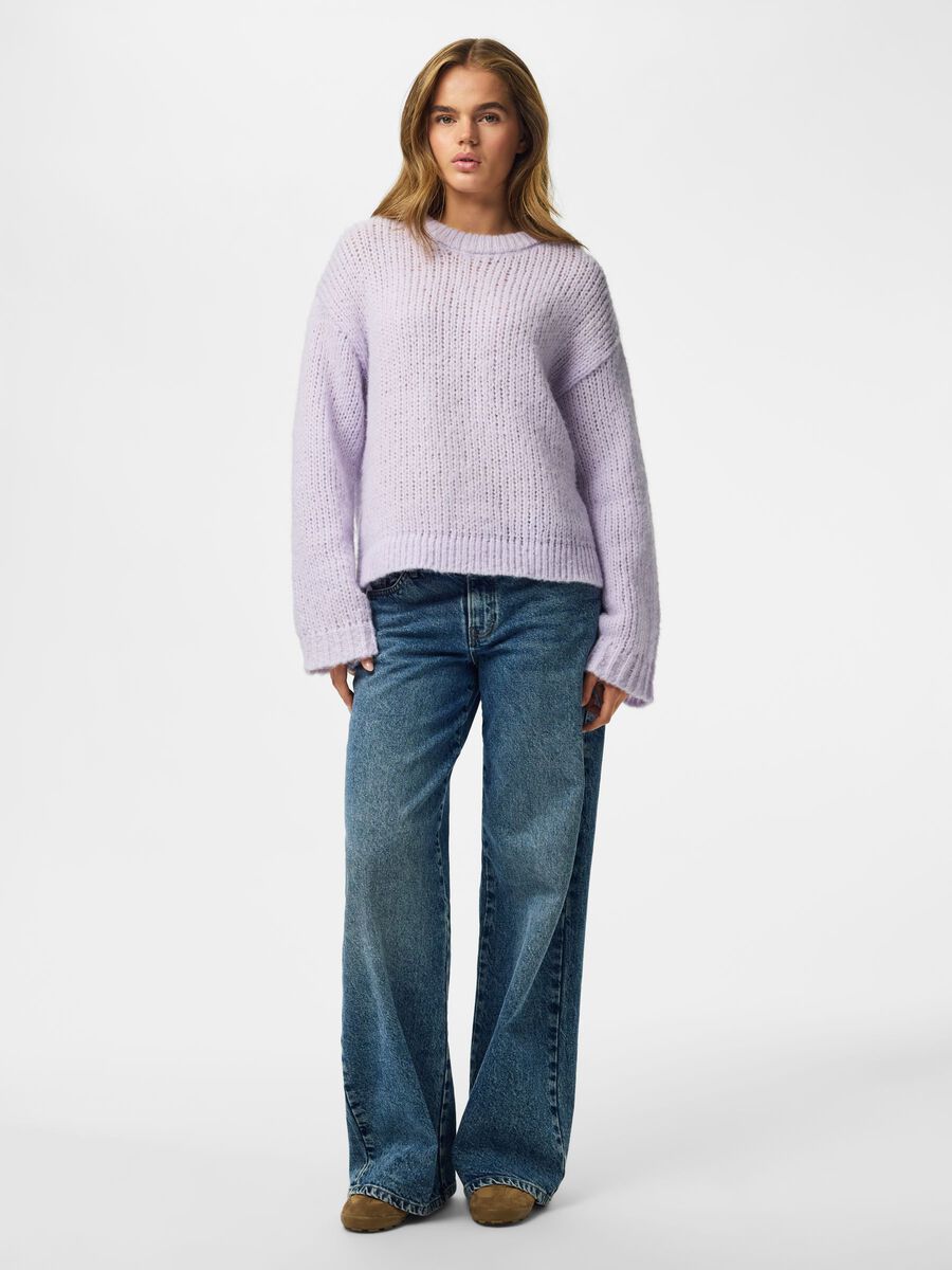 Carousel image 3 DZIERGANY SWETER, Pastel Lilac