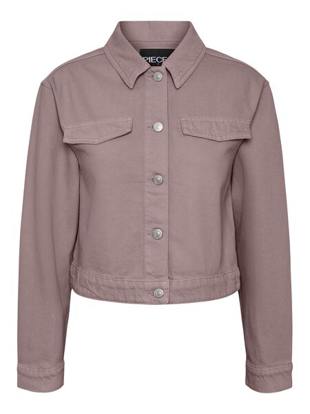 Pieces PCTESSIE DENIM JACKET, Woodrose, highres - 17133488_Woodrose_001.jpg