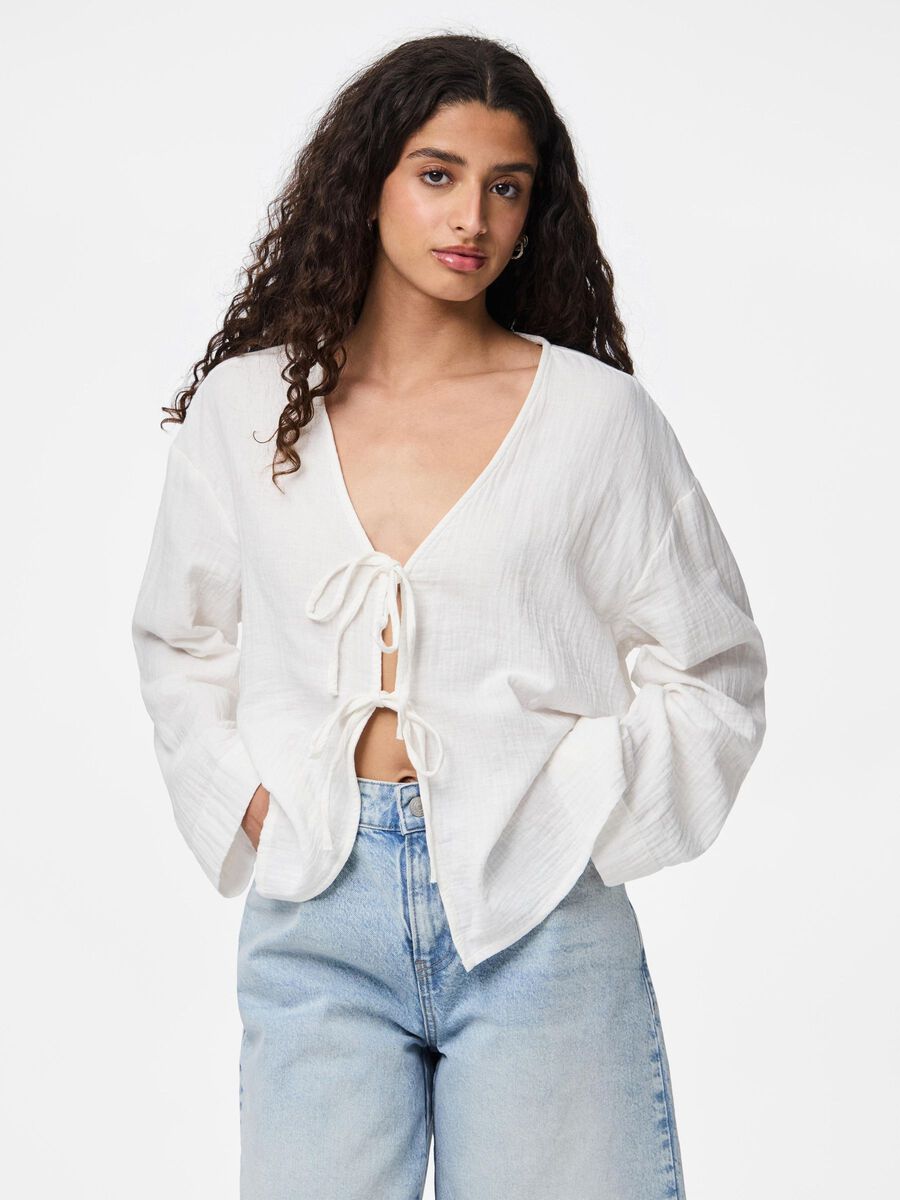 Pieces PCSASTINA BINDING MUSSELIN TOP, Cloud Dancer, highres - 17156482_CloudDancer_003.jpg