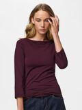 Product image thumbnail 6 PCPHOEBE BOATNECK 3/4 SLEEVED TOP, Winetasting