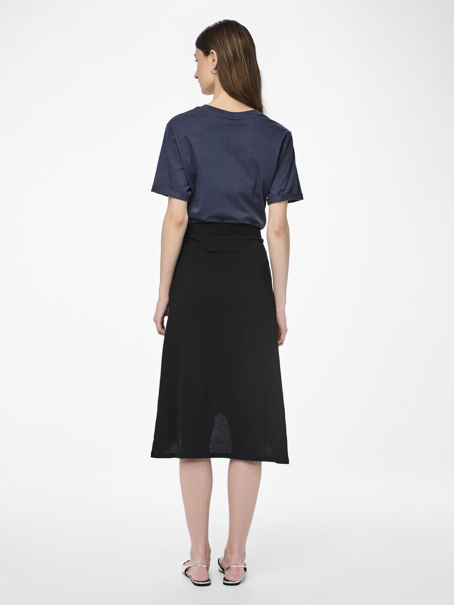 Pieces PCLUNA WRAP SKIRT, Black, highres - 17135419_Black_004.jpg