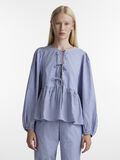 Pieces PCHOLLY TIE LONG SLEEVED BLOUSE, Deep Ultramarine, highres - 17150063_DeepUltramarine_1111988_003.jpg