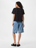 Product image thumbnail - PCVILDE  SHORT SLEEVED BLOUSE, Black | 2