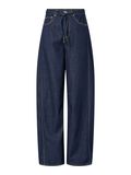 Product image thumbnail - PCFENNA TIE BARREL FIT JEANS, Dark Blue Denim | 7