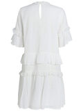 Pieces SHORT SLEEVED FEMININE FRILL DRESS, Bright White, highres - 17089957_BrightWhite_002.jpg
