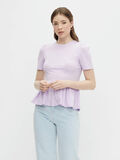 Pieces PCULI SHORT SLEEVED TOP, Orchid Bloom, highres - 17121691_OrchidBloom_003.jpg