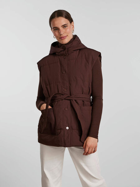 Pieces PCNIDONE GILET, Chicory Coffee, highres - 17128127_ChicoryCoffee_003.jpg