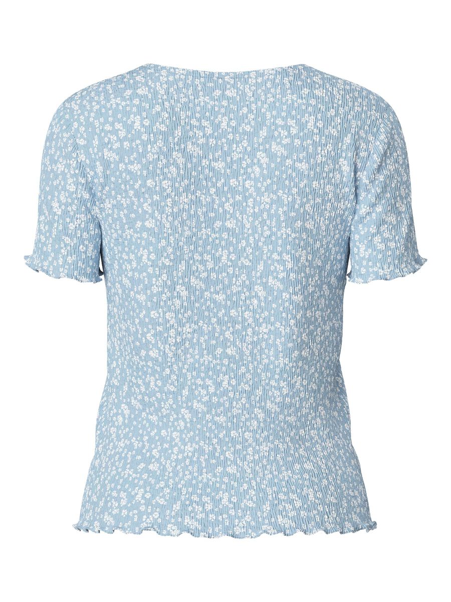 Pieces PCFLORA T-SHIRT, Cashmere Blue, highres - 17155404_CashmereBlue_1169658_002.jpg