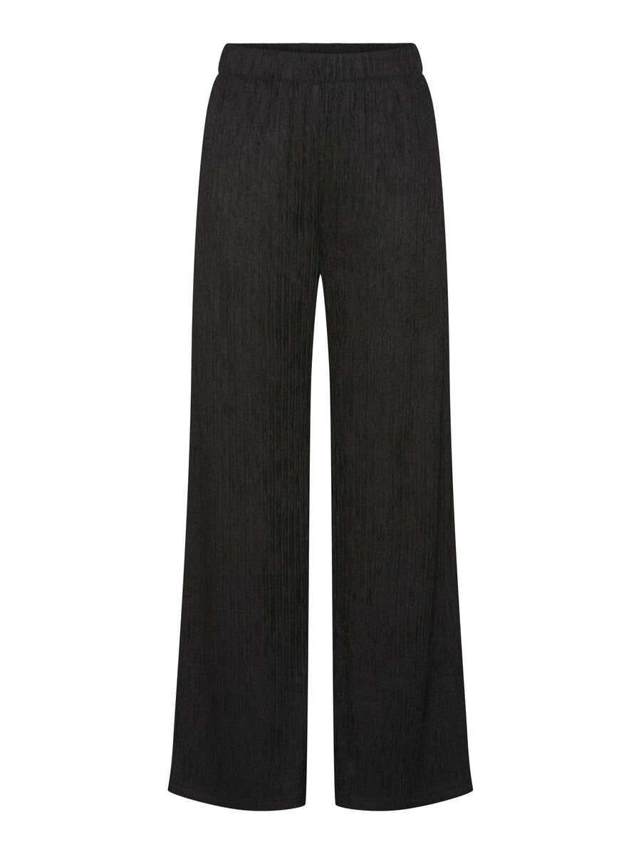 Pieces PCNILAS WIDE-LEG TROUSERS, Black, highres - 17151337_Black_001.jpg