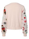 Product image thumbnail - PCJOLLY - NOËL PULL DE NOËL, Peach Blush | 6