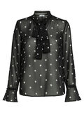 Pieces PRINTED CHIFFON BLOUSE, Black, highres - 17094123_Black_664137_001.jpg