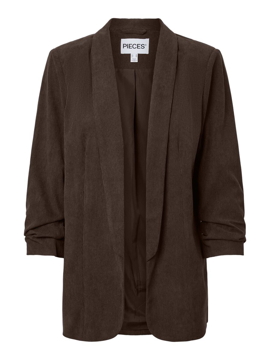 Carousel image 5 PCBOSELLA 3/4 CORDUROY  BLAZER, Hot Fudge