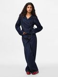 Product image thumbnail - PCFENNA DENIM SLÅ-OM-BLUSE, Dark Blue Denim | 5