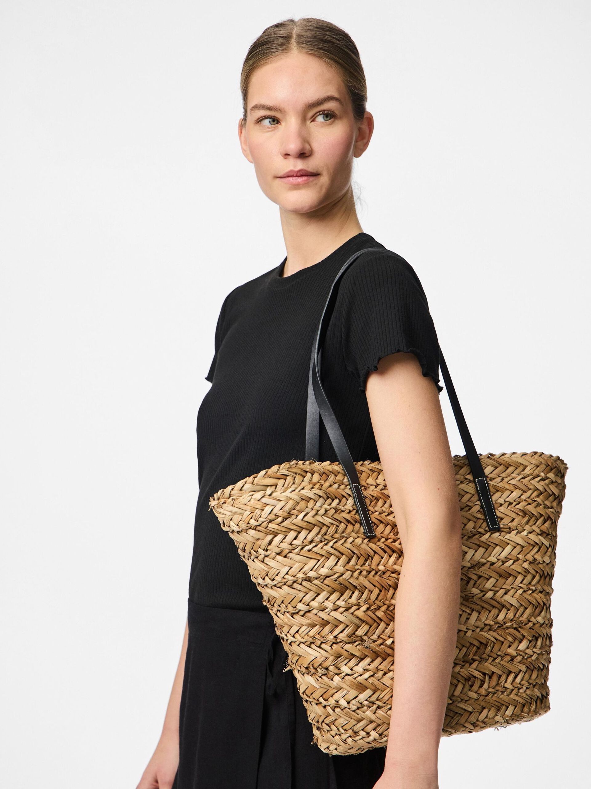 Carousel image - PCKISA STRAW BAG, Nature | 3