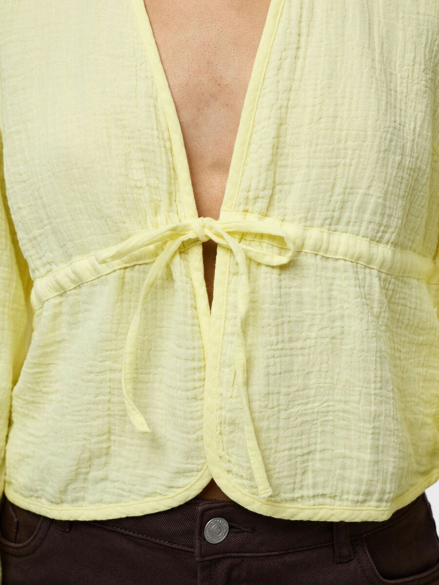 Carousel image - PCSASTINA MUSSELIN BLOUSE, French Vanilla | 6
