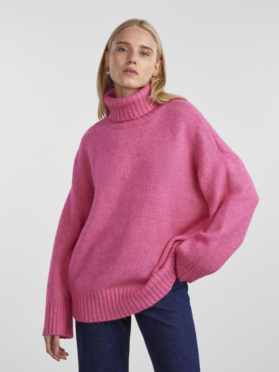 Pieces PCNANCY TURTLENECK, Shocking Pink, highres - 17139848_ShockingPink_003.jpg