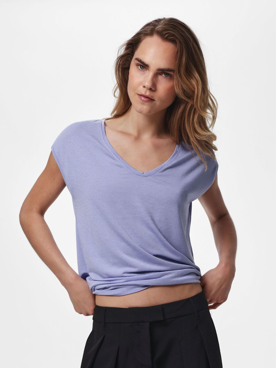 Carousel image - PCBILLO LUREX T-SHIRT, Baby Lavender | 6