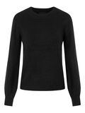 Pieces BALLONGERME STRIKKET PULLOVER, Black, highres - 17110765_Black_001.jpg