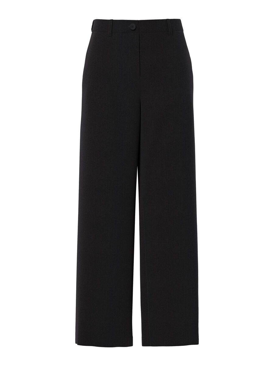 Pieces PCKAMIL WIDE-LEG TROUSERS, Black, highres - 17155335_Black_001.jpg