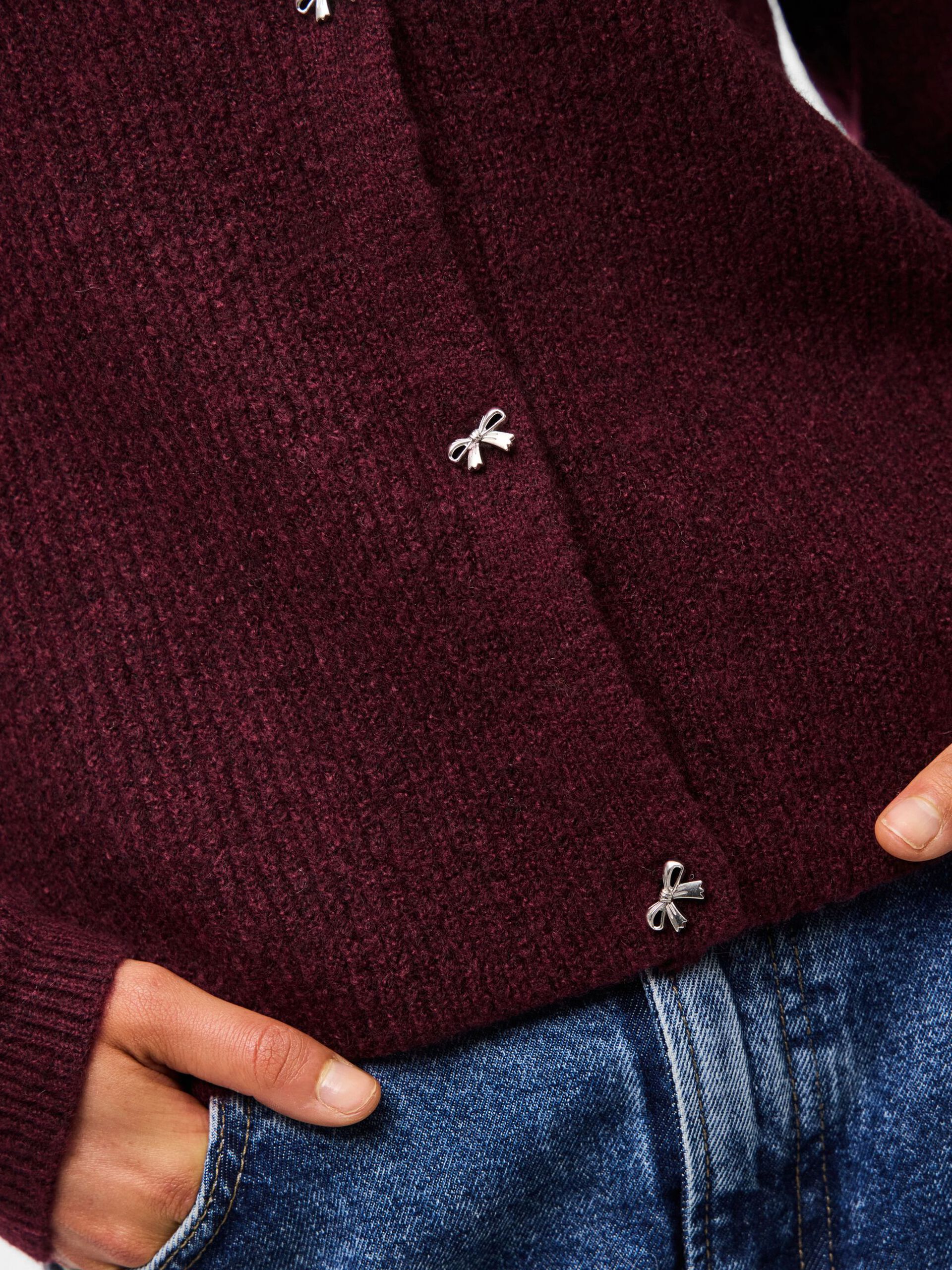 Carousel image - PCSILLY KNITTED CARDIGAN, Port Royale | 4