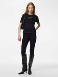 Product image thumbnail - PCMIRO LACE T-SHIRT, Black | 3
