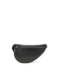 Pieces EN FORME DE SELLE CUIR SAC BANANE, Black, highres - 17101775_Black_001.jpg