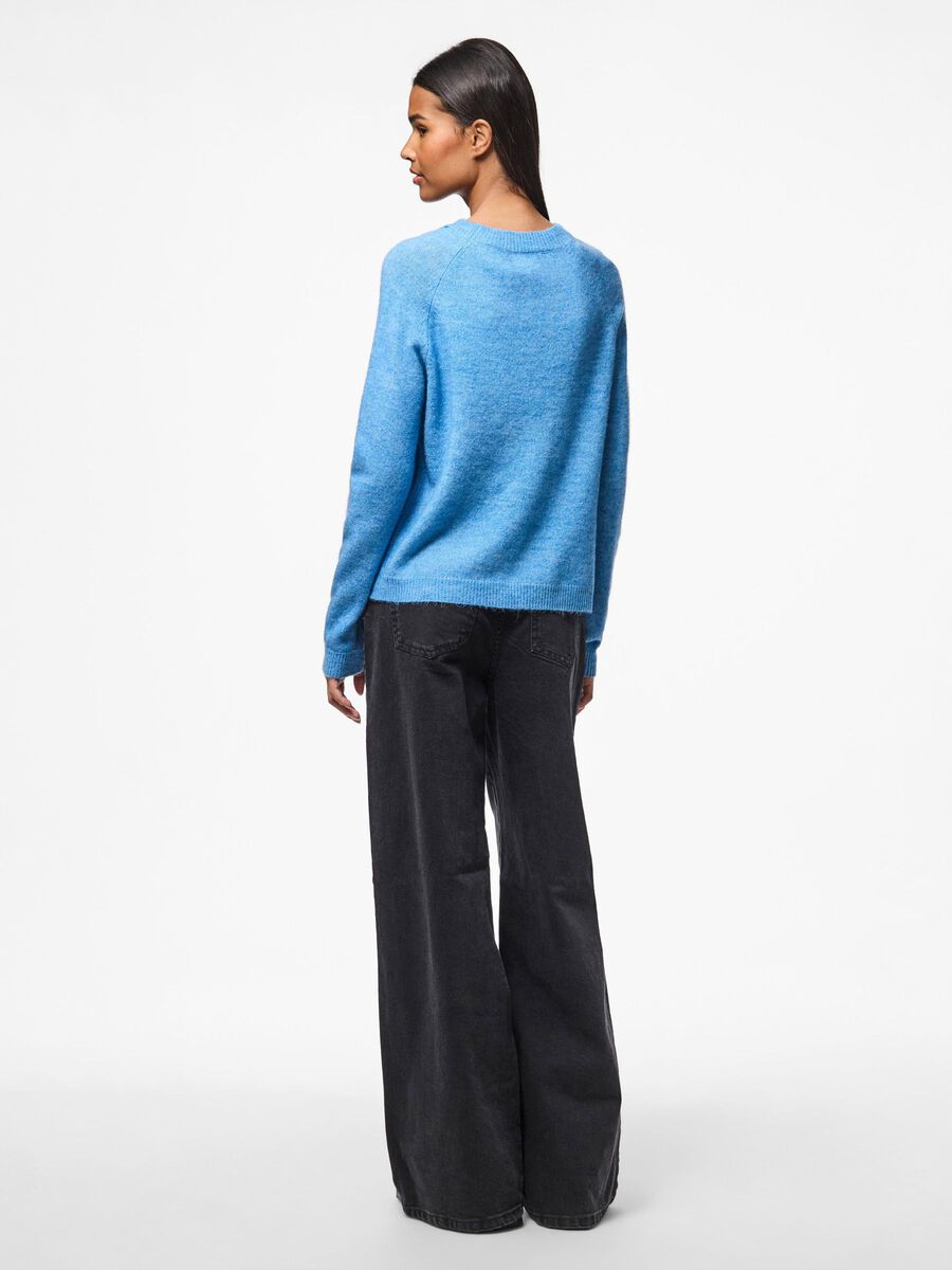 Pieces PCJULIANA KNITTED PULLOVER, Azure Blue, highres - 17126277_AzureBlue_004.jpg