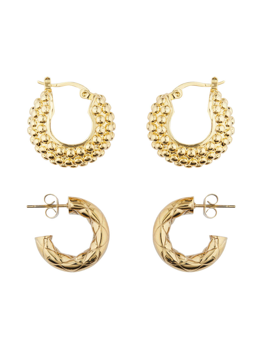 Pieces PCBALL EARRINGS, Gold Colour, highres - 17108411_GoldColour_008.jpg