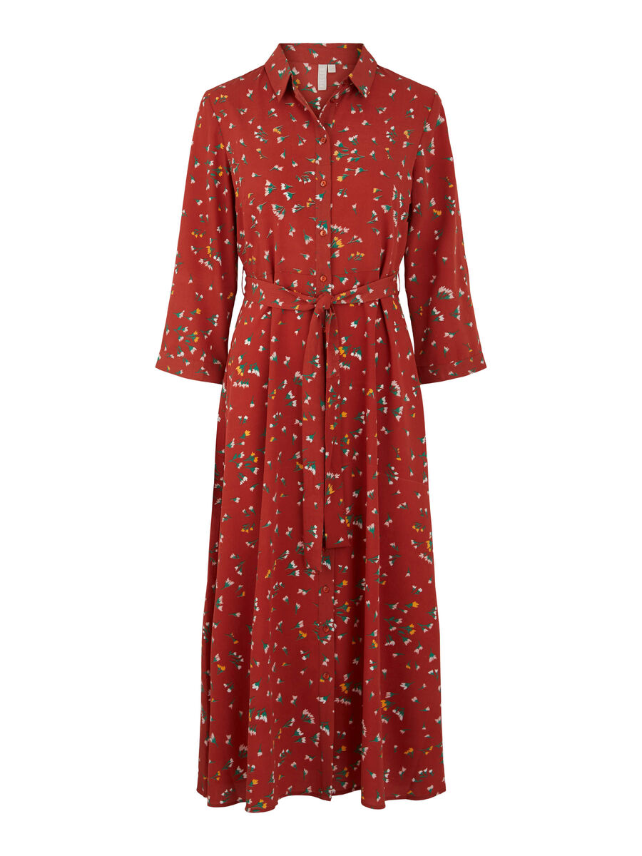 Pieces PCAPRIL SHIRT DRESS, Chili Oil, highres - 17102582_ChiliOil_812287_001.jpg