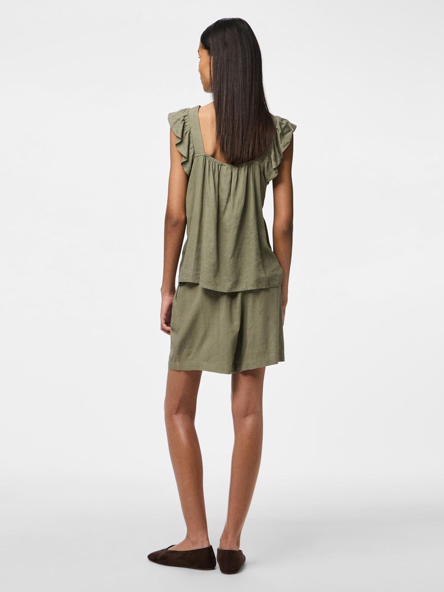 Pieces PCPIA SHORTS, Deep Lichen Green, highres - 17152062_DeepLichenGreen_004.jpg