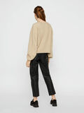 Pieces BALLOON-SLEEVE KNITTED CARDIGAN, White Pepper, highres - 17100157_WhitePepper_004.jpg