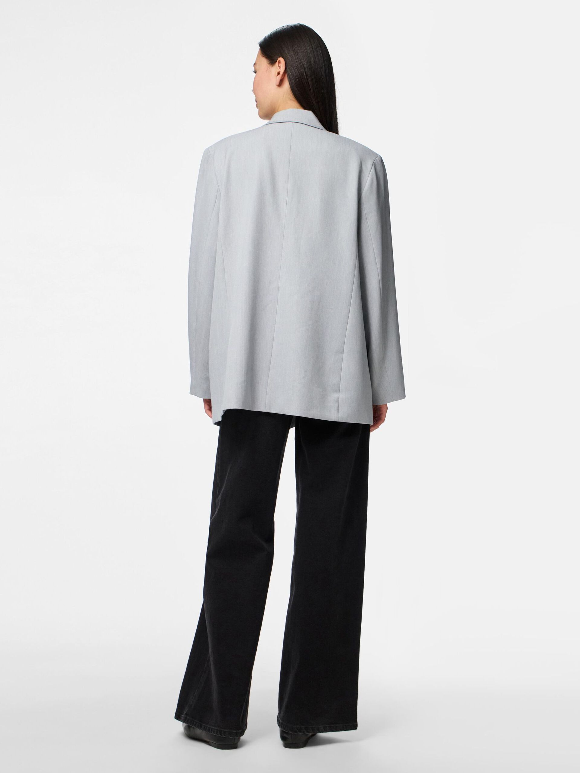 Carousel image - PCKAMIL OVERSIZE-BLAZER, Light Grey Melange | 4