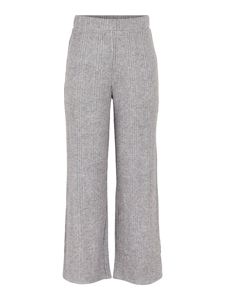 Pieces PCEMMALYN PANTALON EN MAILLE, Medium Grey Melange, highres - 17117632_MediumGreyMelange_001.jpg