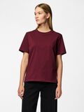Pieces PCRIA - COTON T-SHIRT, Tawny Port, highres - 17140802_TawnyPort_003.jpg