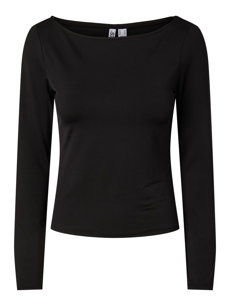 Carousel image 1 PCMELLY BOATNECK TOP, Black