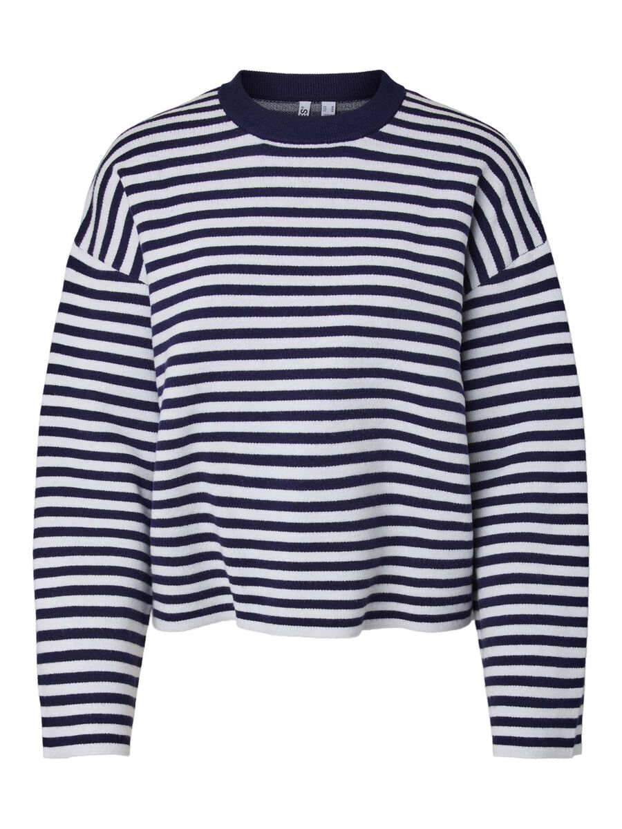 Carousel image 6 PCJASSY STRIPE KNITTED PULLOVER, Maritime Blue