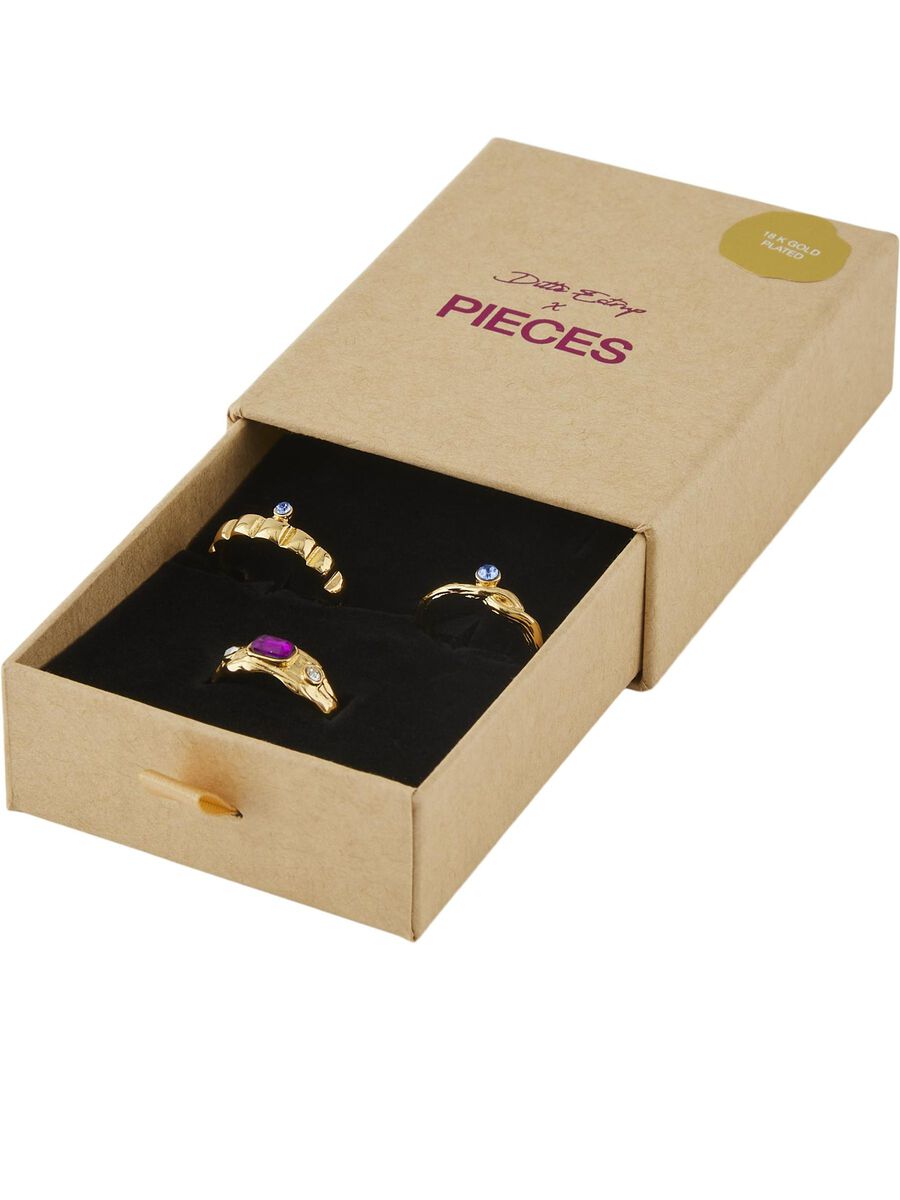 Pieces FPMARIA 3-PACK RINGS, Gold Colour, highres - 17131358_GoldColour_006.jpg