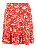 Pieces SPÓDNICA MINI, Poppy Red, highres - 17122954_PoppyRed_938981_001.jpg