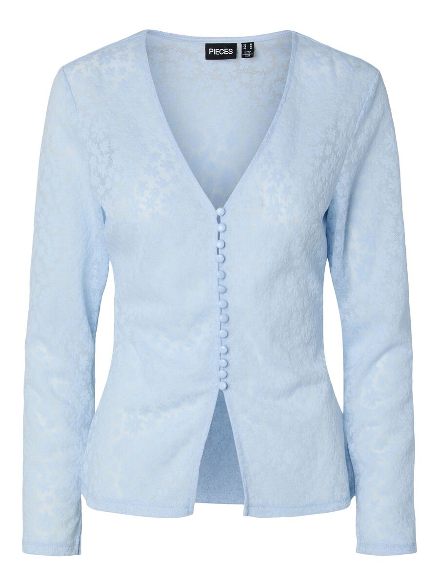 Carousel image - PCBAISY CARDIGAN, Cashmere Blue | 6