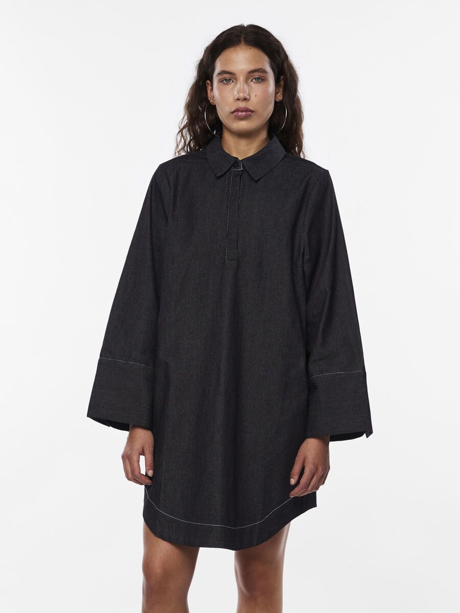 Pieces PCOLEO SHIRT DRESS, Black, highres - 17149626_Black_1129576_003.jpg