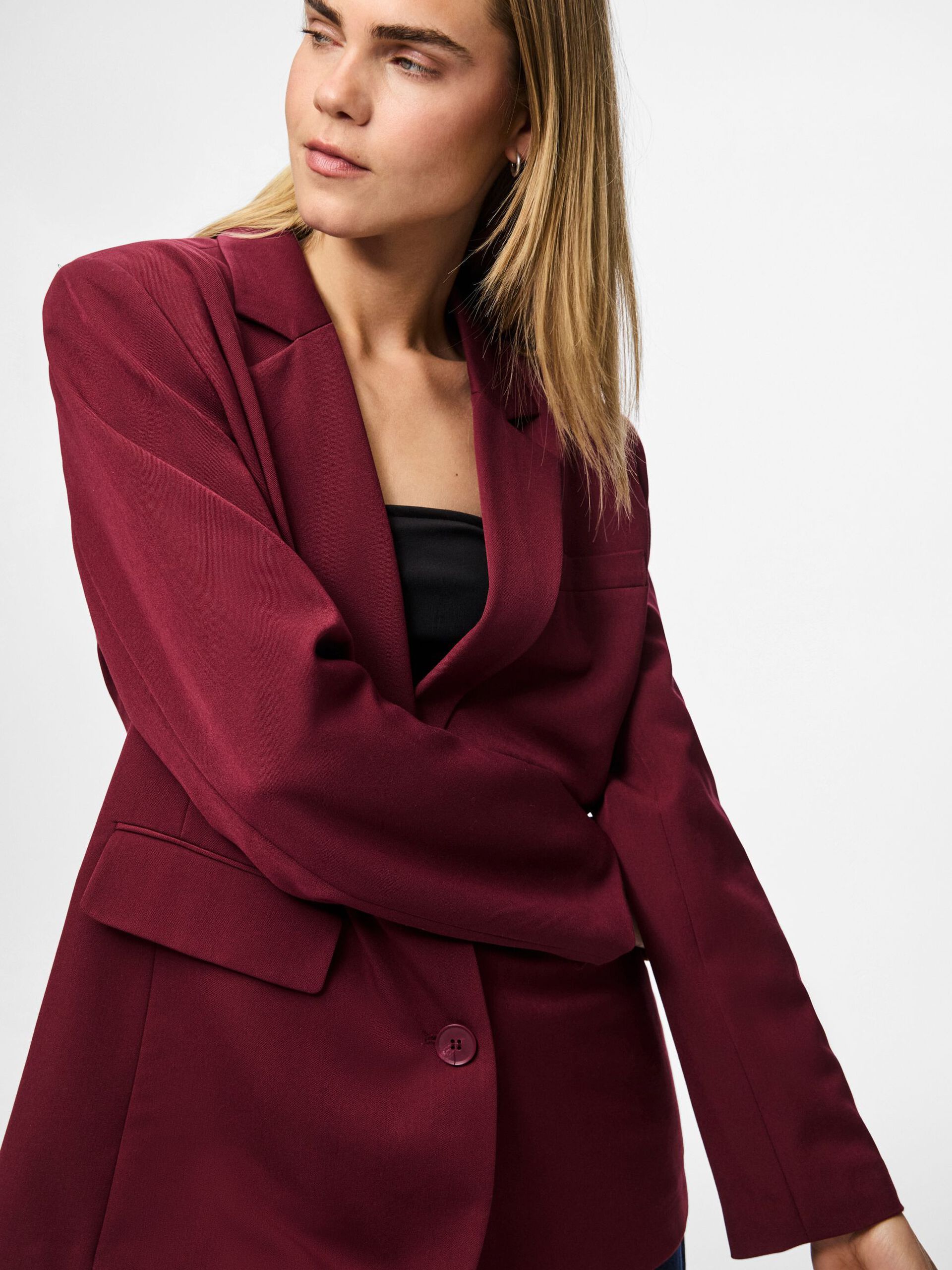 Carousel image - PCKAMIL OVERSIZED BLAZER, Tawny Port | 6