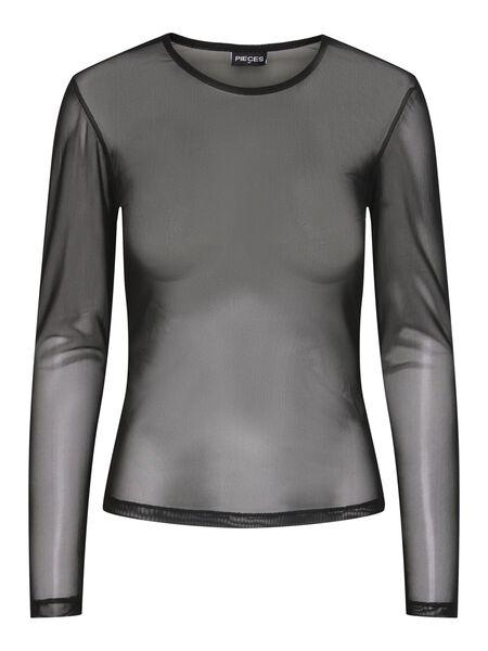 Pieces PCNINNI LONG SLEEVED TOP, Black, highres - 17141116_Black_001.jpg