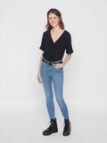 Pieces BUTTON-UP SHORT SLEEVED TOP, Black, highres - 17100686_Black_005.jpg