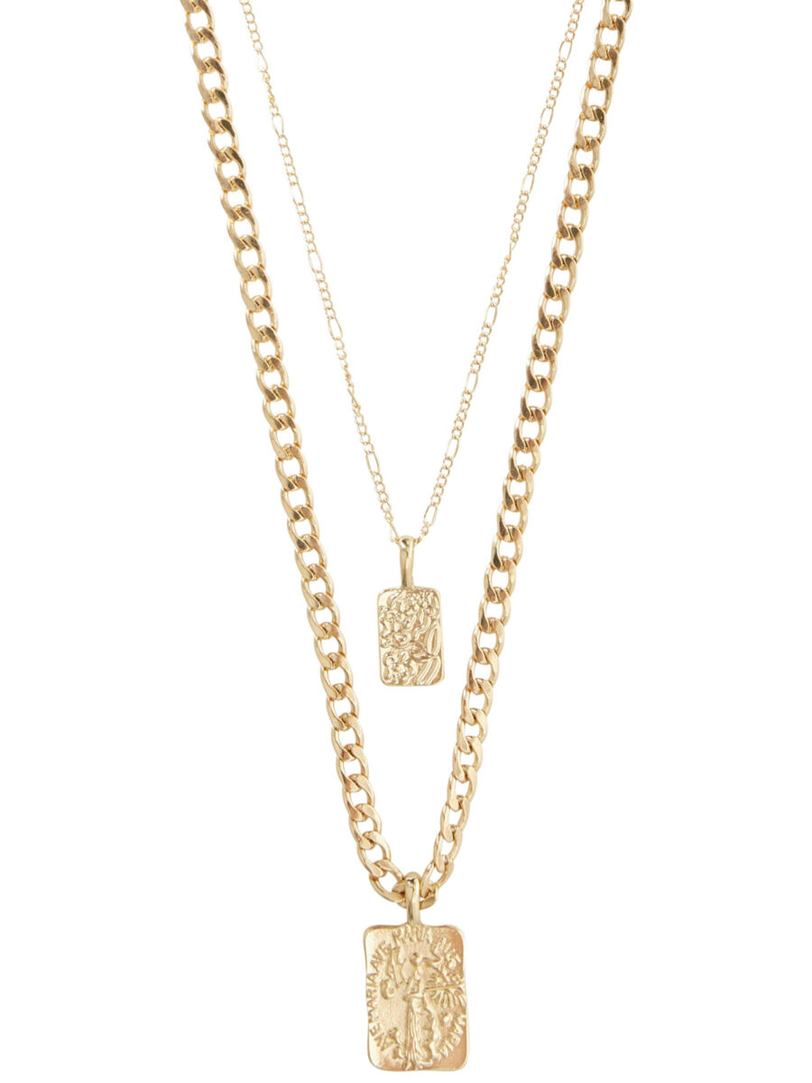 Pieces 2-IN-1 CHAIN NECKLACE, Gold Colour, highres - 17113759_GoldColour_002.jpg
