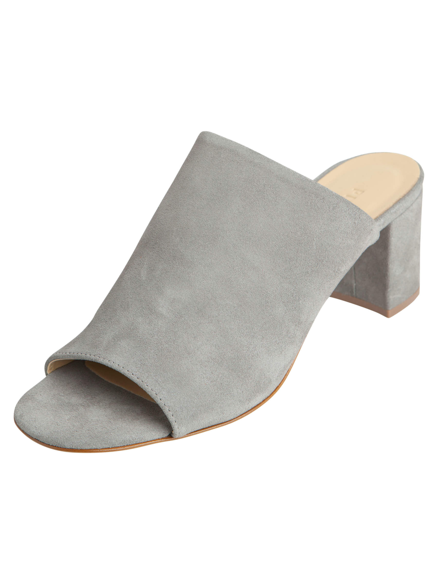 SUEDE MULES Grey PIECES France