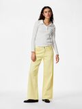 Product image thumbnail - PCSELMA LW WIDE FIT JEANS, French Vanilla | 6